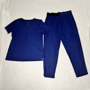 Navy Women’s Greys Anatomy Scrubs Set EDGE